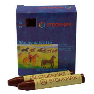 Wachsmalkreiden rotbraun SC=12 Stück STOCKMAR 330-13