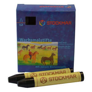 Wachsmalkreiden schwarz SC=12 Stück STOCKMAR 330-15