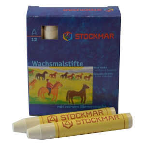 Wachsmalkreiden weiß SC=12 Stück STOCKMAR 330-16