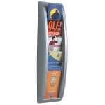 Paperflow Wand-Prospekthalter Quick Blick - 1/3 A4, alu