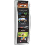 Paperflow Wand-Prospekthalter Quick Blick - A5, alu
