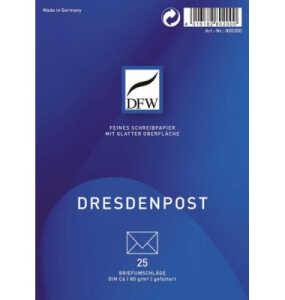 Briefumschlag DL Dresden Post DFW DRESDNER 800250 25ST