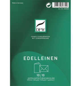 Briefpapier Karte Edelleinen DFW DRESDNER 820330 A6 10/10