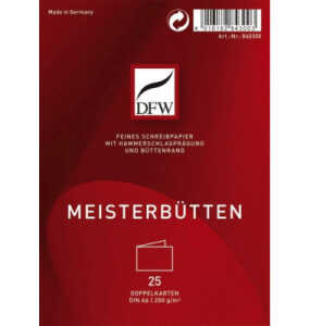 Doppelkarte A6 quer 25St DFW DRESDNER 840300