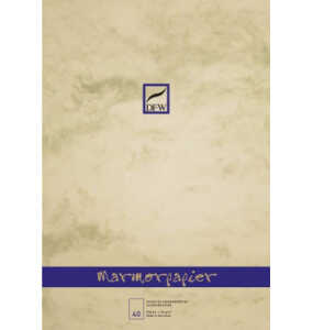 Briefblock A4 90g chamois DFW 880100 40Bl.unlin.Marmor