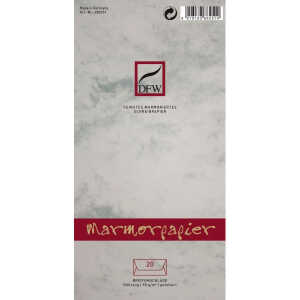 Briefumschlag DL 20ST grau DFW 880251 Marmorpapier