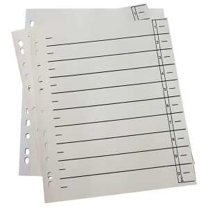 Trennblätter - A4 Überbreite, 190 g/qm Karton, chamois, 100 Stück