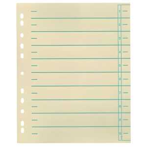 Trennblätter A4 Überbreite, grün farbigr Organisationsdruck 100 Stück