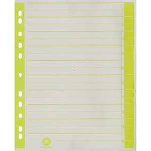 Trennblätter - A4 Überbreite, gelb, farbiger Rahmendruck, 100 Stück