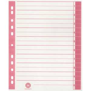 Trennblätter - A4 Überbreite, rot, farbiger Rahmendruck, 100 Stück