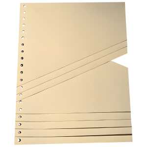 Staffel-Trennblätter - A4, chamois, 100 Stück