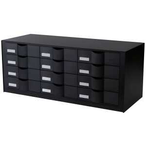 Paperflow Schubladenelement für Rollladenschrank easyOffice schwarz