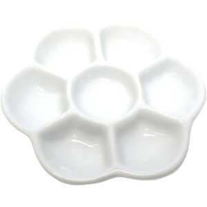 CMI Mischpalette Porzellan Blumenform Groß 7 Mischmulden