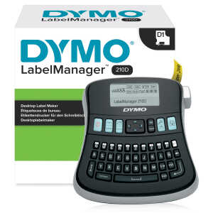Dymo Beschriftungsgerät Labelmanager 210D D1 Bänder 12 mm 132 Zeichen