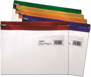 Snopake Zippa Bag ""S"" in A 5 (255 x 190 mm) farbig sortiert 1 Stück