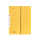 Einhakhefter A4 1/2 Vorderdeckel kfm. Helfung, gelb, Manila, 250 g/qm