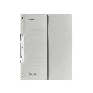 Einhakhefter A4 1/2 Vorderdeckel kfm. Heftung, grau, Manila, 250 g/qm