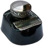 Rubinato Kalligraphie-Tintenglas 48 ml schwarz, Metall...