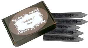 Rubinato Siegellack ohne Docht schwarz, 10 Stück, Größe 9 cm