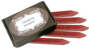 Rubinato Siegellack ohne Docht bordeaux, 10 Stück, Größe 9 cm