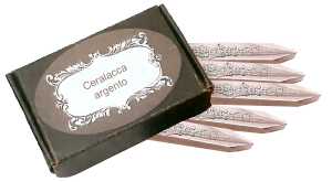 Standardgraph Siegellack 95 cm silber 10er Pack