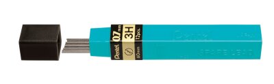 Pentel Feinmine Hi-Polymer 0,7mm 3H f. Druckbleistift 12 Minen p. Dose