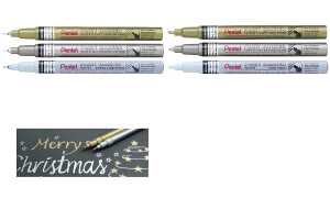 Pentel Lackmarker 0,7mm ws Metallgehäuse Rundspitze