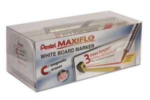 Pentel Whiteboardm. 4er Set sw, rt, bl, gn 5011433133352