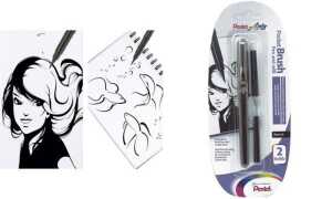 Pentel Blister Kalligrafiepinsel + Patrone