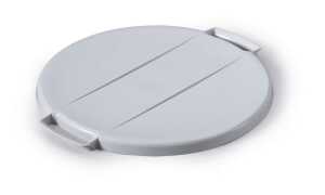 Durable Deckel Abfallbehälter 40l rund gr DURABIN ROUND40 mit Griffen