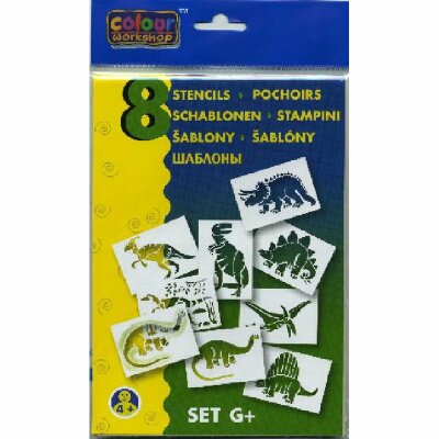 KOH Blo Pen - Schablonen 8er Pack "Dinosaurier" - G+ -