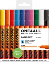 Molotow Acrylmarker One4All 127HS Etui Basic-Set 1 10...