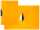 Clip Mappe A4 Kunststoff, orange