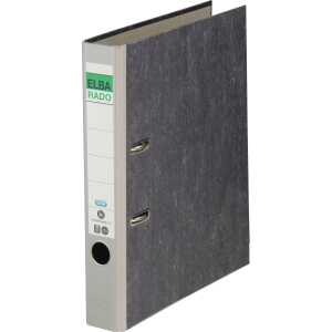 ELBA Ordner "rado Wolkenmarmor" A4, Rückenbreite 5 cm, grau