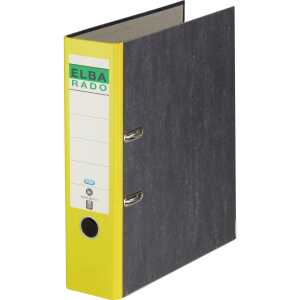 ELBA Ordner "rado Wolkenmarmor" A4, Rückenbreite 8 cm, gelb