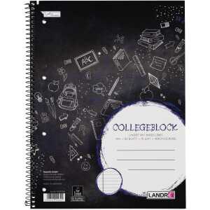 Collegeblock A4, 80 Blatt, 70 g/m², 4fach gelocht, liniert
