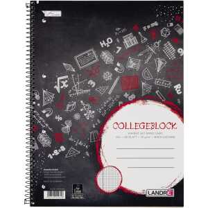 Collegeblock A4, 80 Blatt, 70 g/m², 4fach gelocht, kariert