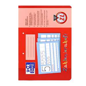 Schule Zahlenlernheft A4 quer, 16 Blatt, Lineatur ZL , 2fach gelocht