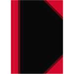 Bantex China-Kladde schwarz/rot, A5, 96 Blatt, 70 g/m², liniert