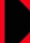 Bantex China-Kladde schwarz/rot, A5, 96 Blatt, 70 g/m², liniert