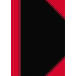 Bantex China-Kladde schwarz/rot, A4, 96 Blatt, 70 g/m², liniert