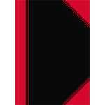 Bantex China-Kladde schwarz/rot, A4, 96 Blatt, 70 g/m², liniert