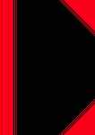 Bantex China-Kladde schwarz/rot, A4, 96 Blatt, 70 g/m², liniert