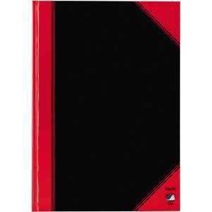 Bantex China-Kladde schwarz/rot, A4, 96 Blatt, 70 g/m², kariert