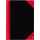 Bantex China-Kladde schwarz/rot, A4, 96 Blatt, 70 g/m², kariert