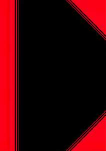 Bantex China-Kladde schwarz/rot, A7, 96 Blatt, 70 g/m², kariert