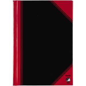 Bantex China-Kladde schwarz/rot, A6, 96 Blatt, 70 g/m², liniert