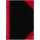 Bantex China-Kladde schwarz/rot, A6, 96 Blatt, 70 g/m², liniert