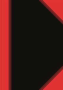 Bantex China-Kladde schwarz/rot, A4, 96 Blatt, 70 g/m², Lineatur 20