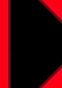 Bantex China-Kladde schwarz/rot, A5, 96 Blatt, 70 g/m², Lineatur 6
